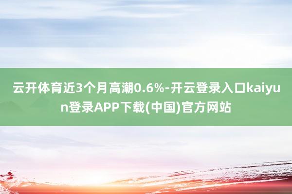 云开体育近3个月高潮0.6%-开云登录入口kaiyun登录APP下载(中国)官方网站